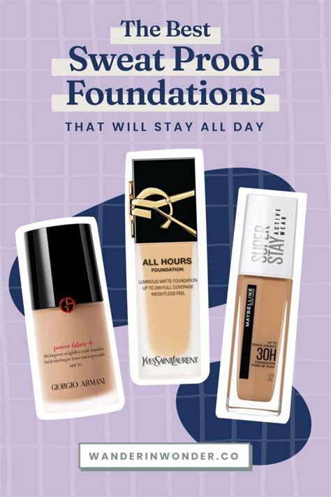 best waterproof sweat proof foundation.